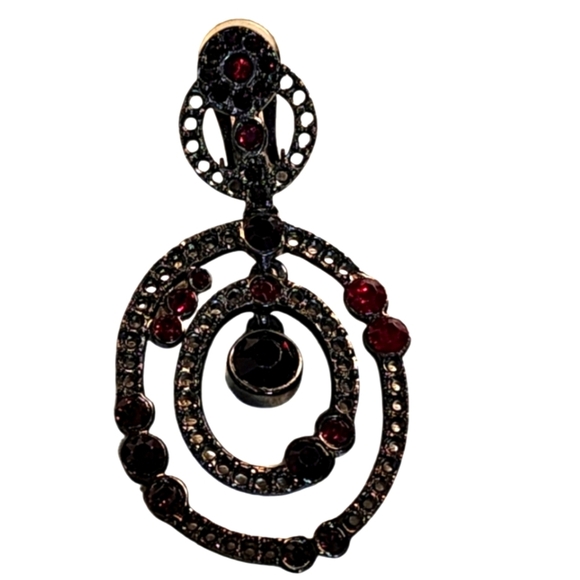 OSCAR DE LA RENTA Vintage 80s Clip On SINGLE 1PC. Earring - Picture 1 of 9